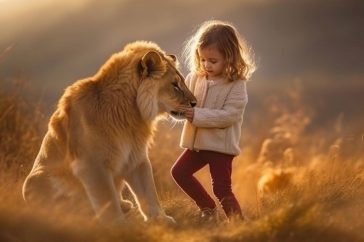 Children raised Up By Animals