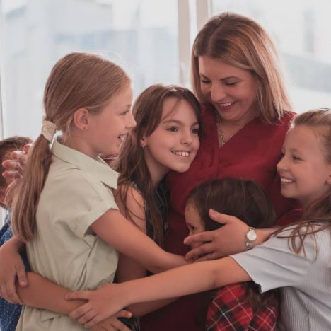 Mother With her Kids