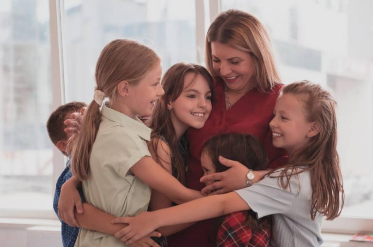 Mother With her Kids