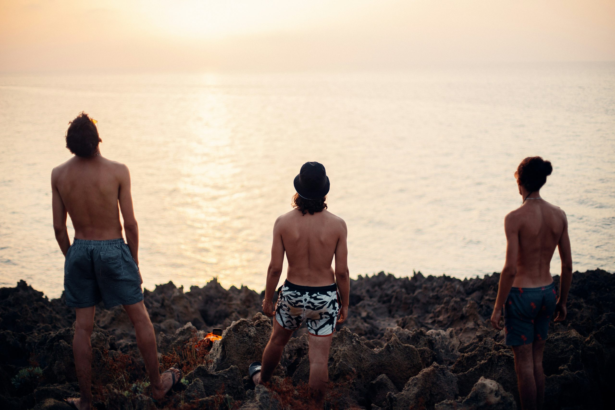 three men