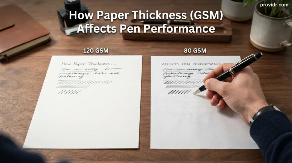 How Paper Thickness (GSM) Affects Pen Performance