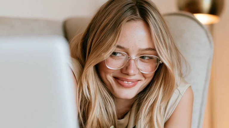 girl smiling
