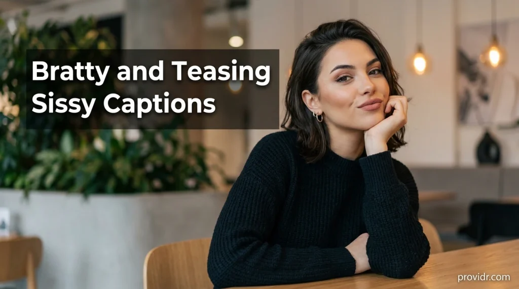 Bratty and Teasing Sissy Captions