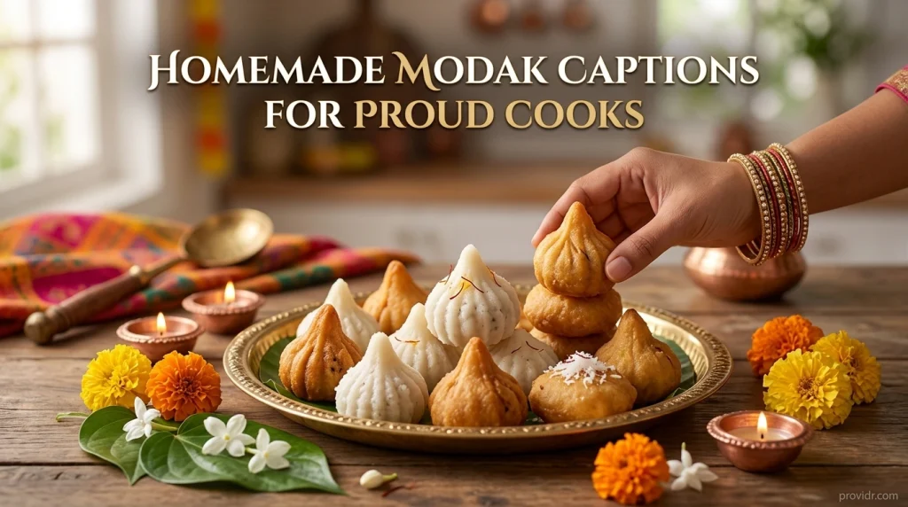 Homemade Modak Captions for Proud Cooks