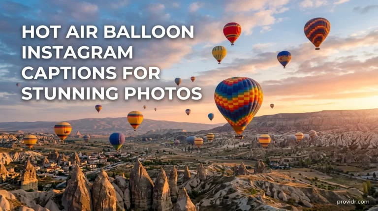 Hot Air Balloon Instagram Captions for Stunning Photos