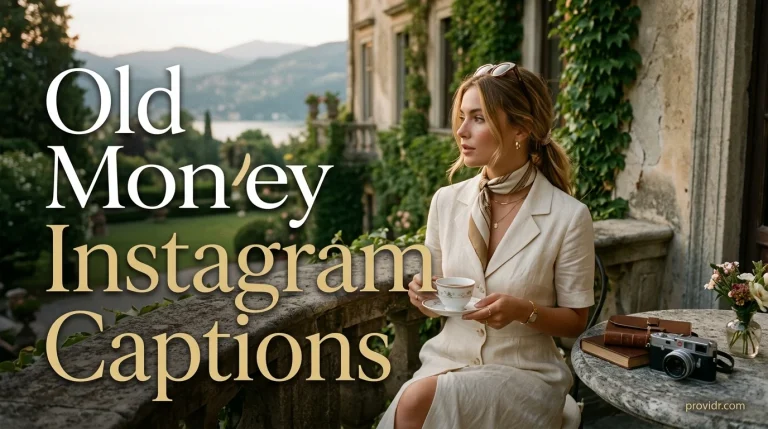 Old Money Instagram Captions