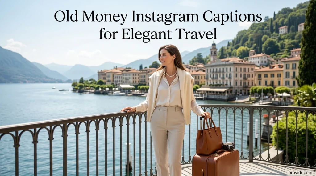 Old Money Instagram Captions for Elegant Travel