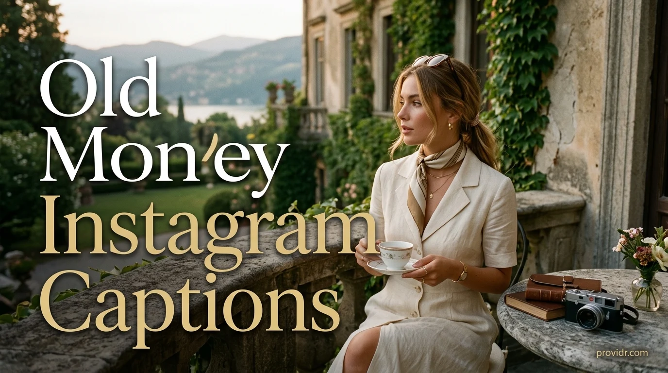 Old Money Instagram Captions