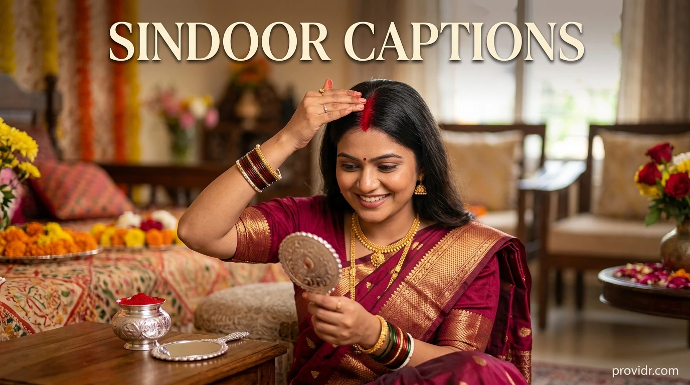 Sindoor Captions