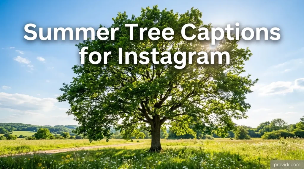 Summer Tree Captions for Instagram