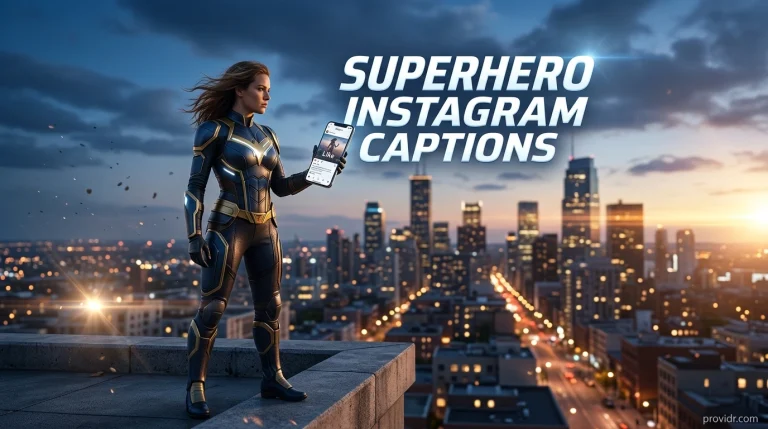 Superhero Instagram Captions