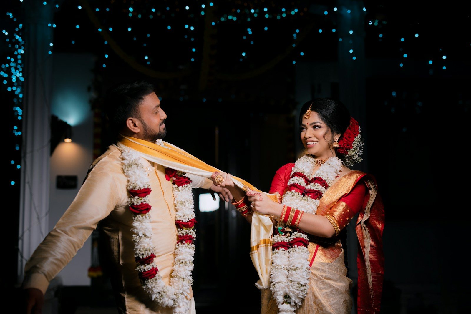 a man and a woman standing next to each other